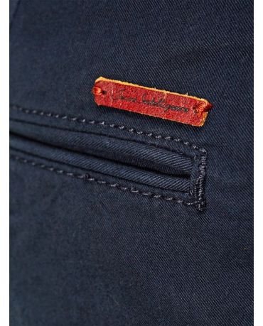 Jack&Jones Granatowe Chinosy Męskie Dopasowane