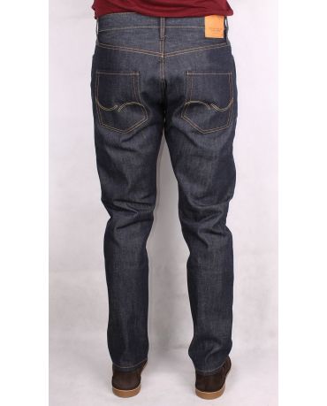 Jack&Jones Granatowe Jeansy Klasyczne Raw Denim