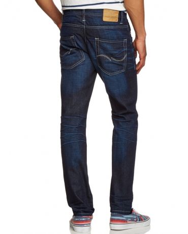 Jack&Jones Granatowe Jeansy Lekko Zwężane Męskie