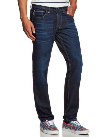 Jack&Jones Granatowe Jeansy Lekko Zwężane Męskie