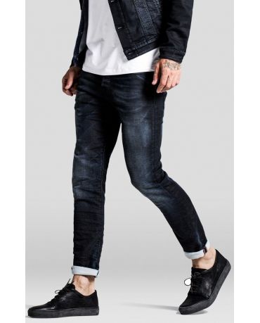 Jack&Jones Granatowe Jeansy Slim Fit Indigo