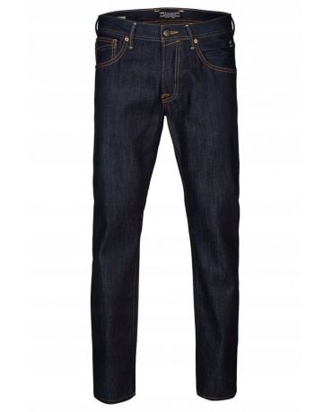 Jack&Jones Jeansy Granatowe Męskie Bawełna Comfort Fit