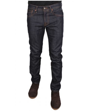 Jack&Jones Jeansy Granatowe Męskie Bawełna Comfort Fit