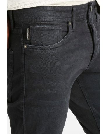 Jack&Jones Męskie Czarne Jeansy Slim Fit