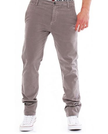 Jack&Jones Szare Chinosy Męskie Slim Fit