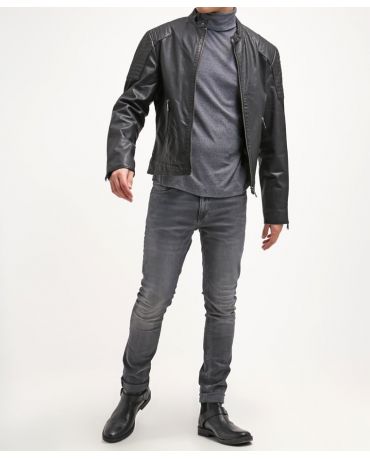 Jack&Jones Szare Rurki Jeansy Skinny Fit Męskie