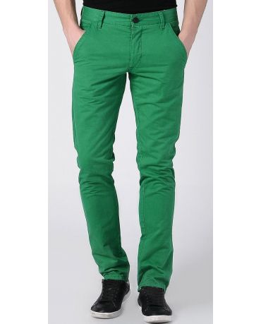 Jack&Jones Zielone Chinosy Męskie Slim Fit