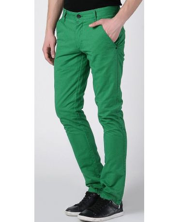Jack&Jones Zielone Chinosy Męskie Slim Fit