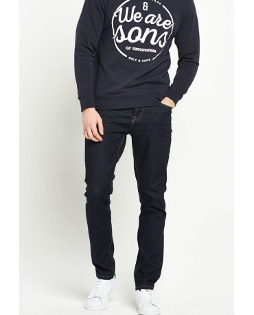 Only & Sons Granatowe Jeansy Męskie Avi Slim