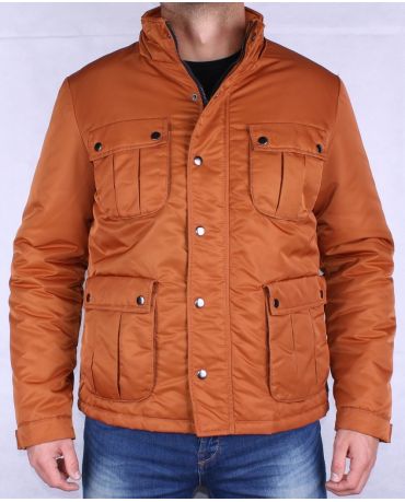 ONLY & SONS OCIEPLANA POMARAŃCZOWA KURTKA L