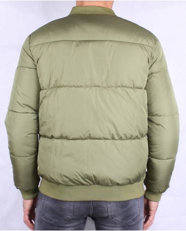 ONLY & SONS OCIEPLANA ZIELONA KURTKA L