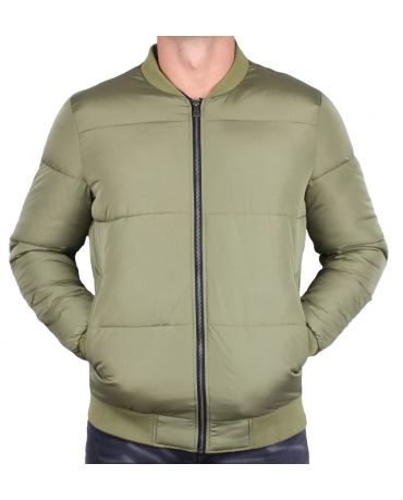 ONLY & SONS OCIEPLANA ZIELONA KURTKA L