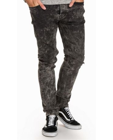 Only&Sons Czarno-Szare Jeansy Skinny Fit Męskie Rurki