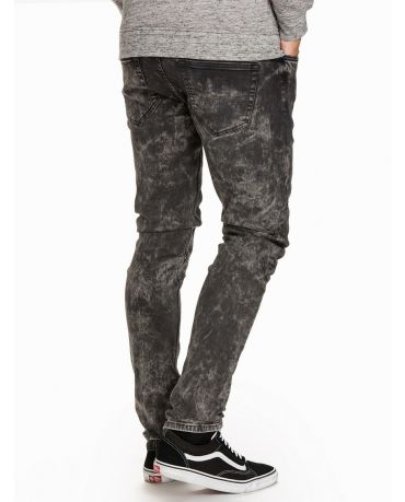 Only&Sons Czarno-Szare Jeansy Skinny Fit Męskie Rurki