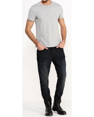 Only&Sons Luźne Granatowe Grafitowe Jeansy Męskie Regular Fit