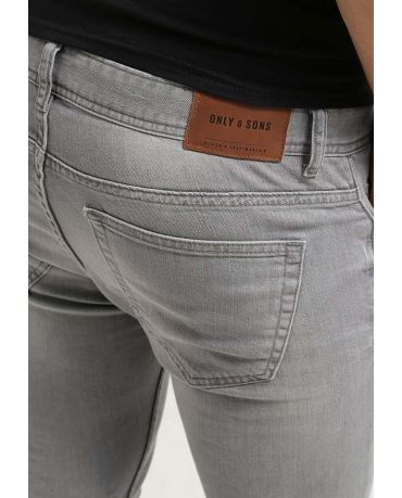 Only&Sons Szare Jeansy Zwężane Slim fit