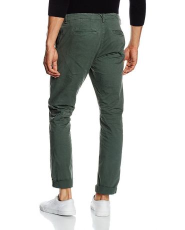 Only&Sons Szaro-Zielone Chinosy Męskie Dopasowane