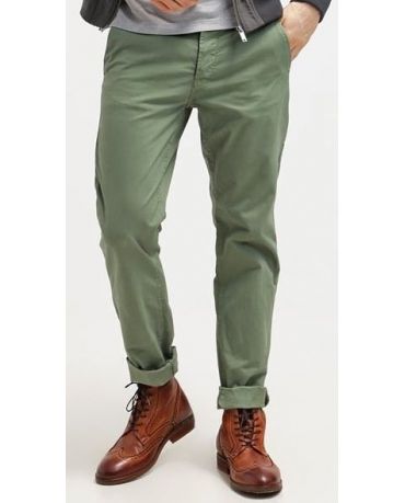 Only&Sons Zielone Chinosy Męskie Slim Jasne