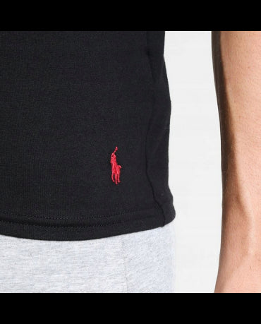 POLO RALPH LAUREN Czarna Koszulka O-neck Klasyczna