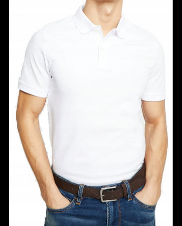 PRODUKT by JACK&JONES BIAŁA KLASYCZNA POLÓWKA GŁADKA