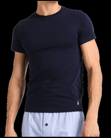 POLO RALPH LAUREN Granatowa Koszulka O-neck Klasyczna