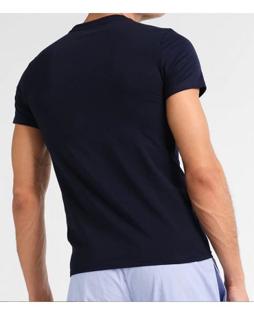 POLO RALPH LAUREN Granatowa Koszulka O-neck Klasyczna