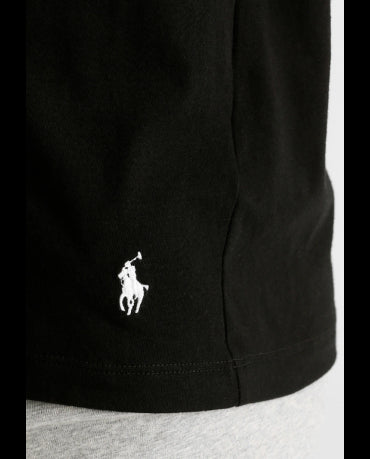 POLO RALPH LAUREN Czarna Koszulka V-neck Klasyczna