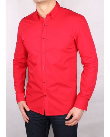 SELECTED HOMME CZERWONA KOSZULA ELEGANCKA L