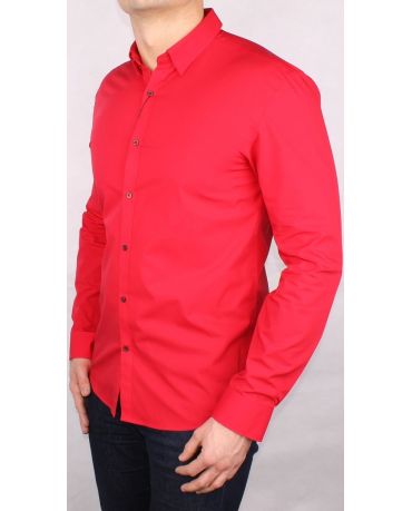 SELECTED HOMME CZERWONA KOSZULA ELEGANCKA L