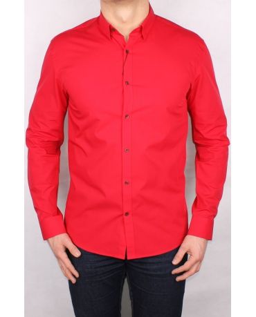 SELECTED HOMME CZERWONA KOSZULA ELEGANCKA L