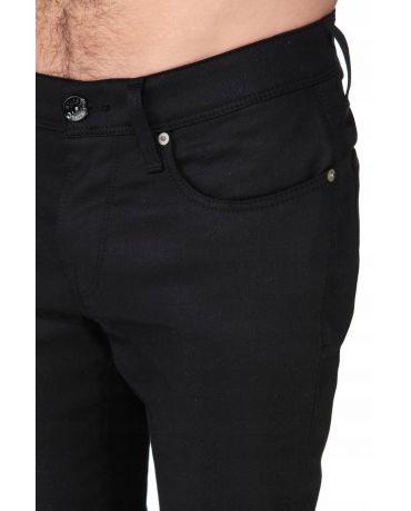 Selected Homme Czarne Błyszczące rurki Męskie Skinny Fit