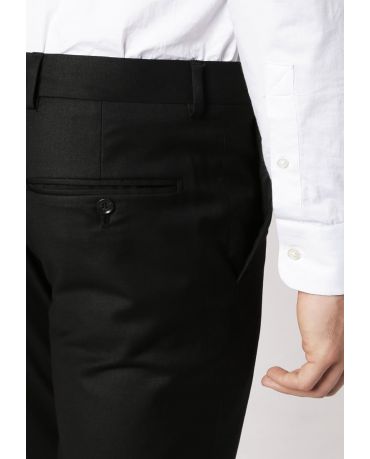 SELECTED HOMME CZARNE SPODNIE GARNITUROWE