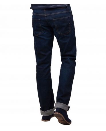 Selected Homme Granatowe Męskie Jeansy Regular