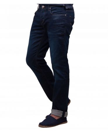Selected Homme Granatowe Męskie Jeansy Regular