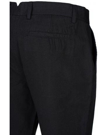 SELECTED HOMME GRANATOWE SPODNIE LNIANE