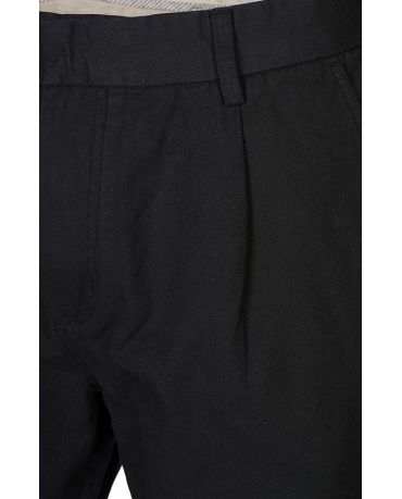 SELECTED HOMME GRANATOWE SPODNIE LNIANE