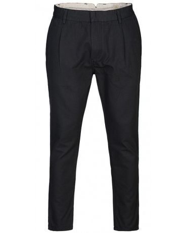 SELECTED HOMME GRANATOWE SPODNIE LNIANE