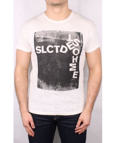 SELECTED HOMME KREMOWA KOSZULKA L/XL