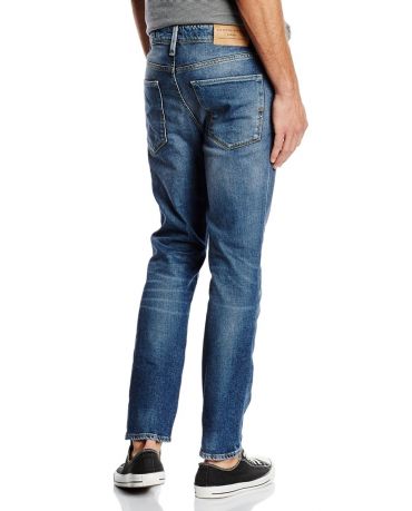 Selected Homme Niebieskie Jeansy Slim Fit Biodrówki Meskie
