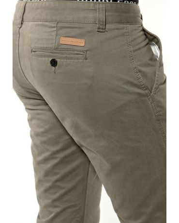 Selected Homme Oliwkowe Chinosy Męskie Regular