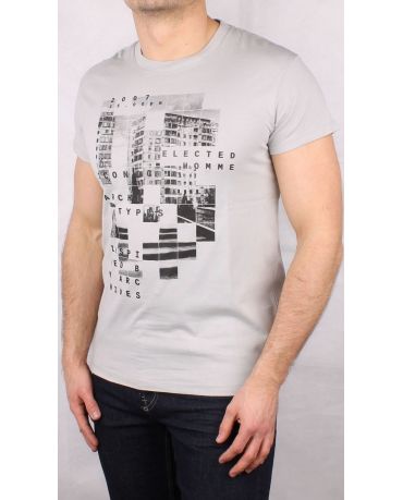 SELECTED HOMME SZARA KOSZULKA L/XL
