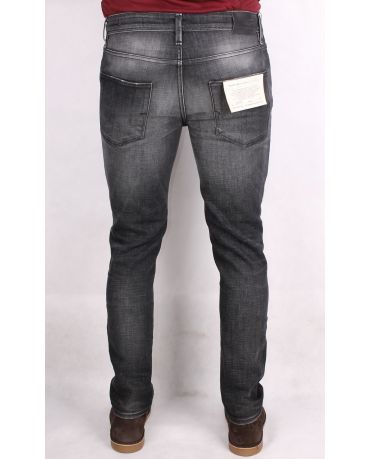 Selected Homme Szare Rurki Męskie Jeansy Skinny Fit