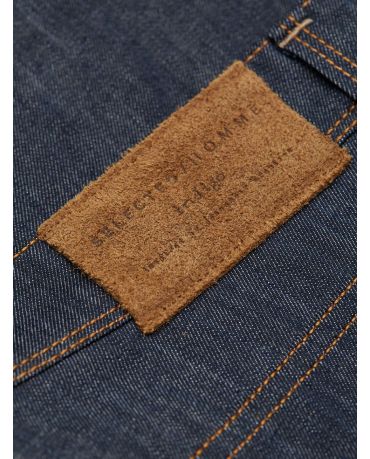 Selected Homme Granatowe Jeansy Slim Męskie