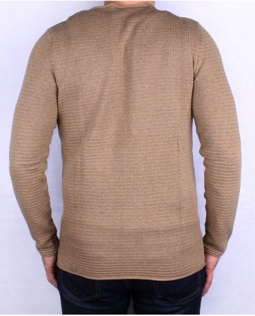 SELECTED HOMME BRĄZOWY SWETER MĘSKI M/L
