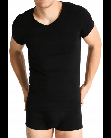 Tommy Hilfiger Czarna Koszulka V-neck