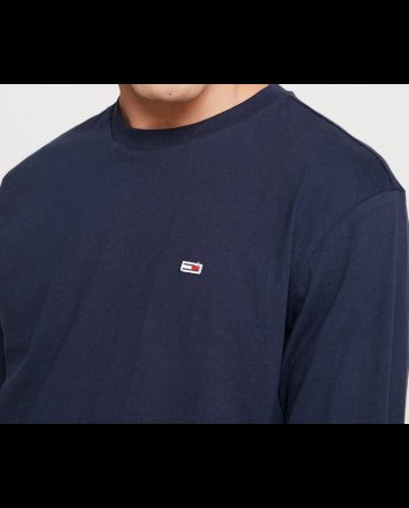 TOMMY JEANS Granatowy Klasyczny Longsleeve