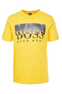 HUGO BOSS Żółty T-Shirt Storm Regularny