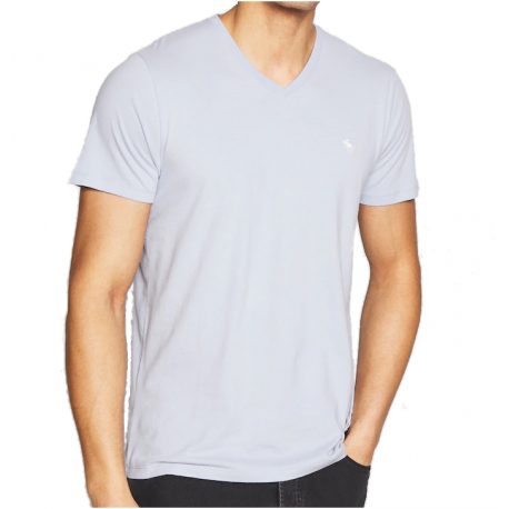 ABERCROMBIE FITCH Jasnoniebieski T-Shirt V-Neck