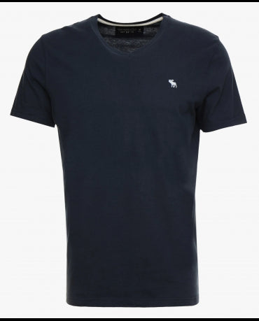 ABERCROMBIE FITCH Granatowy T-Shirt V-Neck