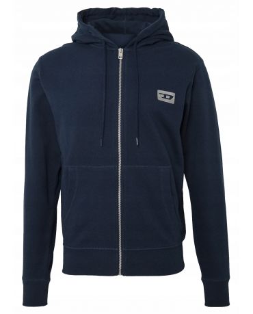 Diesel Granatowa Bluza z Zamkiem